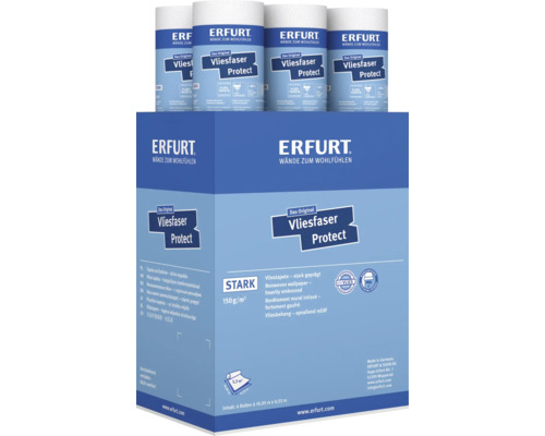 Erfurt Vliesfaser Protect Vliestapete Stark im 6er Pack zur Wandgestaltung
