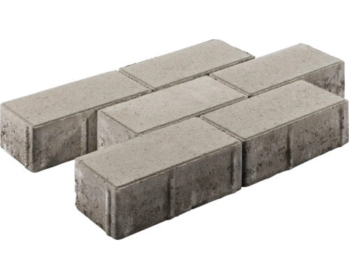 Rechteckiges Pflastersteinelement aus Beton fuer den Aussenbereich zur Terrassen- oder Wegebefestigung.