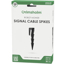 Piquets pour câble périmétrique de tondeuse robot Grimsholm, 100 pièces, piquets en plastique pour fixer le câble de signalisation.