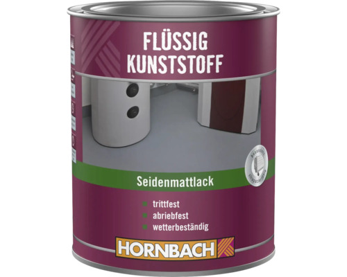 Dose Hornbach Flüssigkunststoff Seidenmattlack für trittfesten und wetterbeständigen Bodenanstrich