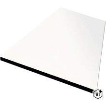 Un panneau de particules rectangulaire revetu de resine melamine pour la construction de meubles ou etageres. (Image AI modified or generated)