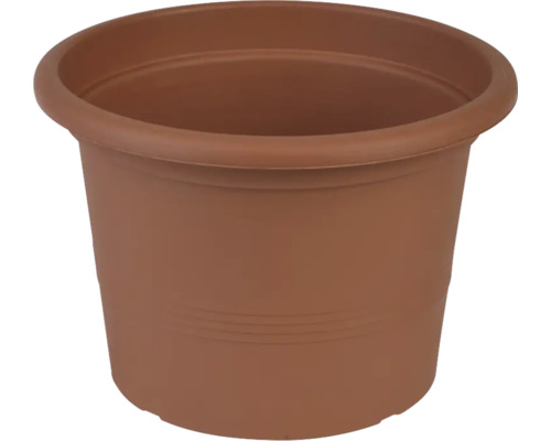Pot de fleurs rond en plastique pour intérieur et extérieur