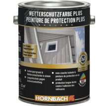 Pot de peinture de protection Plus pour extérieur avec sous couche isolante pour jusqu'à 15 ans de protection contre les intempéries.