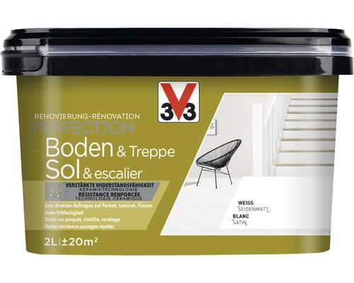 Peinture pour sols et escaliers en pot de 2 litres