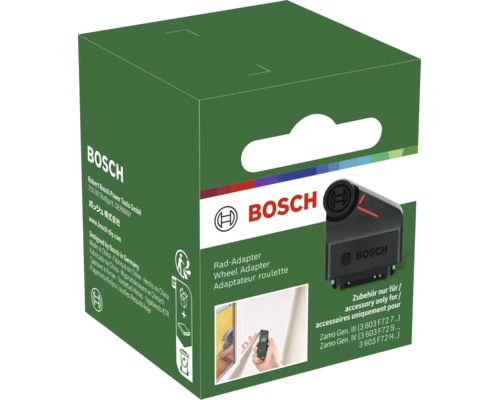 Adaptateur roulette Bosch pour télémètre laser Zamo dans emballage produit