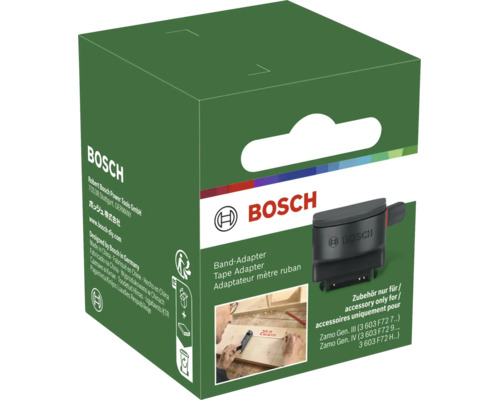 Adaptateur ruban Bosch pour télémètre laser Zamo pour mesurer les circonférences et les longueurs dans l'emballage.
