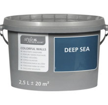 Peinture murale StyleColor Deep Sea seau de 2,5 litres pour 20 mètres carrés