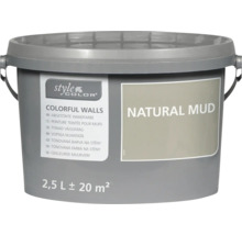 StyleColor Wandfarbe Natural Mud 2,5 Liter im Eimer für 20 Quadratmeter