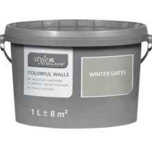 Eimer Wandfarbe Style Color Colorful Walls Farbton Winter Gates 1 Liter für 8 Quadratmeter