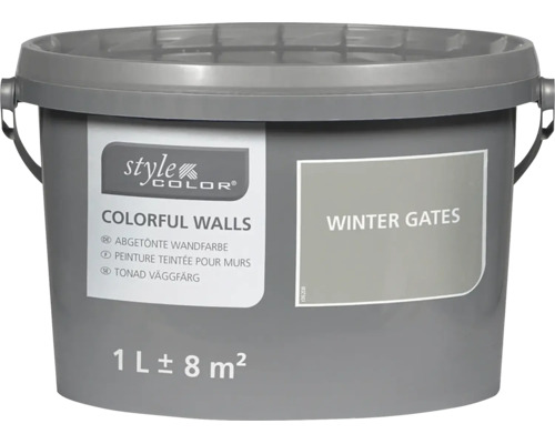 Eimer Wandfarbe Style Color Colorful Walls Farbton Winter Gates 1 Liter für 8 Quadratmeter