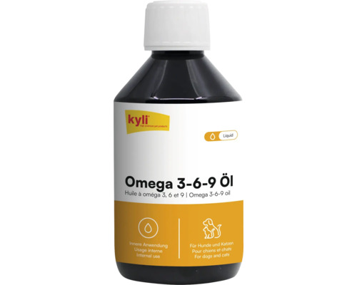 Kyli Omega 3 6 9 Öl für Hunde und Katzen in der Flasche zur inneren Anwendung als Nahrungsergänzung