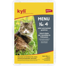 Kyli Menu numéro 4 nourriture pour chat canard et poulet sans céréales 100 grammes