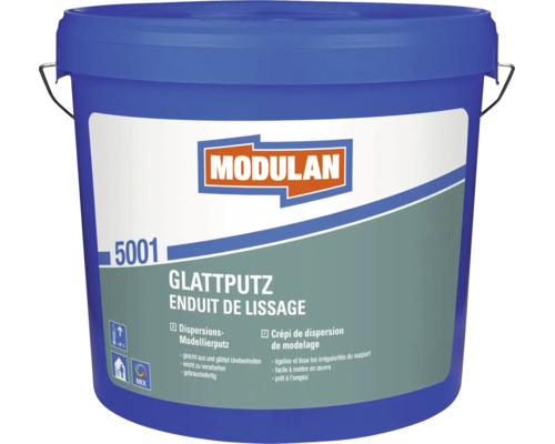 Modulan 5001 Glattputz Dispersions-Modellierputz im Eimer zum Glätten von Unebenheiten im Innenbereich.