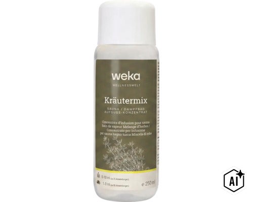 Concentré pour sauna et bain de vapeur Weka mélange d herbes 250 millilitres (Image AI modified or generated)