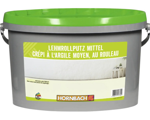 Eimer mit Lehmrollputz Mittel für Wandgestaltungen, Produkt von Hornbach