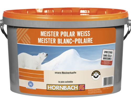 Eimer Meister Polar Weiss Innenfarbe von Hornbach für ein spritzfreies Streichergebnis