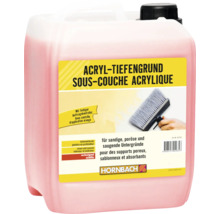 Bidon de sous couche acrylique HORNBACH pour supports poreux, sableux et absorbants à l intérieur et à l extérieur avec contrôle d application