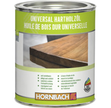 Dose mit universellem Hartholzöl für die Pflege und den Schutz von Hartholzoberflächen im Innenbereich.