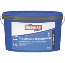 Modulan Silikonharz-Fassadenfarbe 12,5 Liter Eimer für witterungsbeständigen Fassadenschutz.