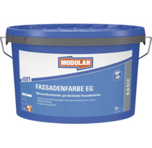 Modulan Fassadenfarbe EG 4001, 5 Liter Eimer, wasserabweisende und wetterbeständige Fassadenfarbe mit fungizider Ausstattung.