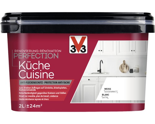 Farbe für die Küche im 2 Liter Eimer
