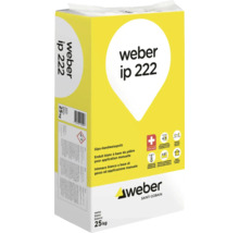 Sac de Weber IP 222 enduit blanc a base de platre 25 kilogrammes pour application manuelle interieure