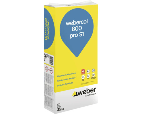 Weber Webercol 800 Pro S1 flexibler Klebemörtel 25 Kilogramm