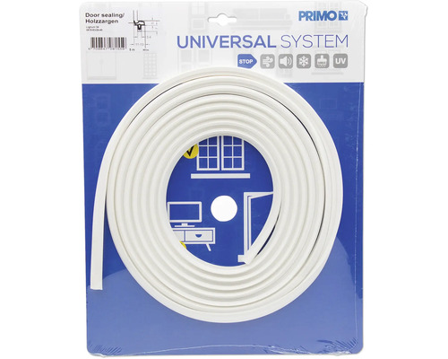 Joint de porte Primo Universal System Lignum 34 pour cadres en bois rouleau de 5 mètres pour isolation contre les courants d air et bruit