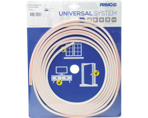 Joint auto-adhésif Primo Universal System en rouleau pour l'isolation phonique et thermique des fenêtres et des portes.