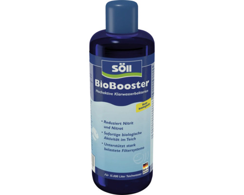 Söll BioBooster produit d'entretien pour étang avec bactéries actives pour réduire les nitrites et nitrates pour 15000 litres