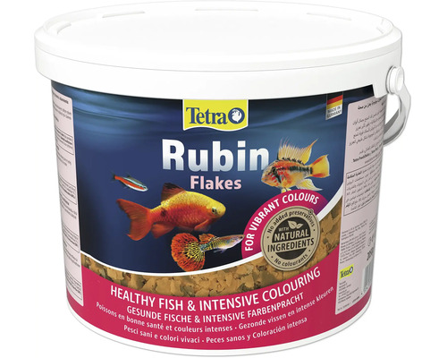 Tetra Rubin Flakes nourriture pour poissons en seau pour l intensification des couleurs des poissons d ornement