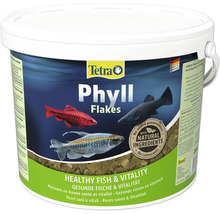 Flocons pour poissons Tetra Phyll en seau pour l alimentation quotidienne des poissons ornementaux avec des ingrédients naturels.