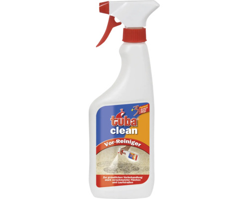 Spray de prétraitement Tuba clean pour le nettoyage en profondeur des tapis très sales et des zones de passage.