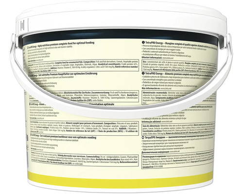 Boite de nourriture pour poissons TetraPRO Energy, aliment complet de haute qualité pour poissons ornementaux.