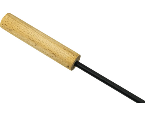 Tisonnier avec manche en bois pour cheminée ou barbecue