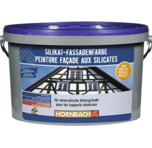 Seau de peinture façade aux silicates pour supports minéraux avec logo Hornbach