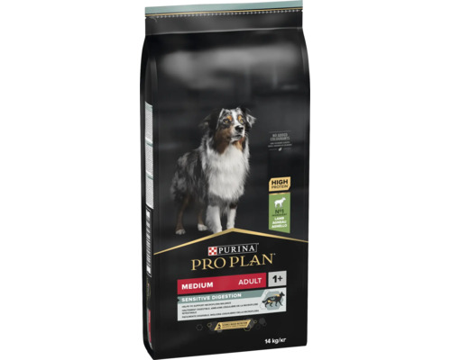 Aliment pour chien Purina Pro Plan Adult Medium Sensitive Digestion à l agneau 14 kilogrammes