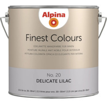 Alpina Finest Colours Wandfarbe Delicate Lilac Nummer 20 edelmatte Innenfarbe 2,5 Liter