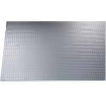 Plaque en plastique structurée avec motif à points pour diverses applications de construction.