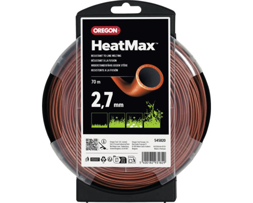 Oregon HeatMax Mähfaden für Rasentrimmer mit 2,7 Millimeter Durchmesser und 70 Meter Länge.