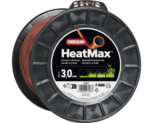 Oregon HeatMax Mähfaden auf Spule, Durchmesser 3,0 Millimeter, Länge 224 Meter, hitzebeständig für Motorsensen.