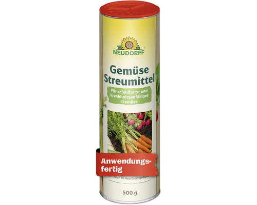 Poudre de traitement pour légumes Neudorff 500 grammes contre les nuisibles et maladies, poudre prête à l'emploi pour potager et bac surélevé.