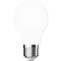 Ampoule LED à filament avec culot E27 en forme de goutte classique pour une répartition uniforme de la lumière.