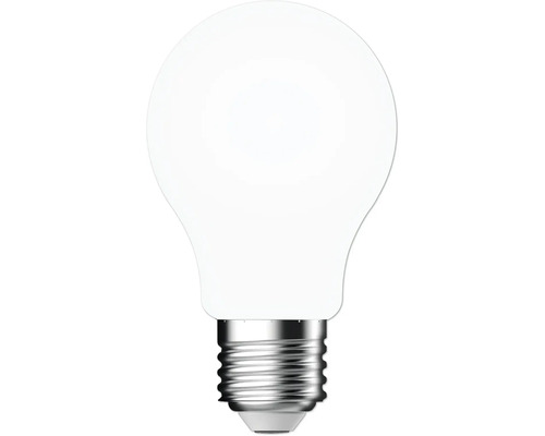 Ampoule LED à filament avec culot E27 en forme de goutte classique pour une répartition uniforme de la lumière.