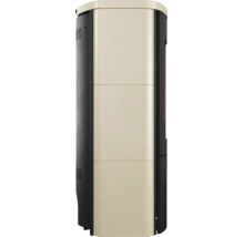 Poêle moderne en forme de colonne avec fentes de ventilation verticales