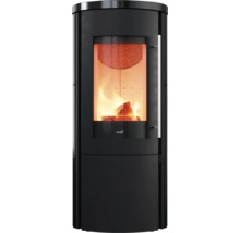 Poêle à bois Hark avec vitre et bûche en combustion