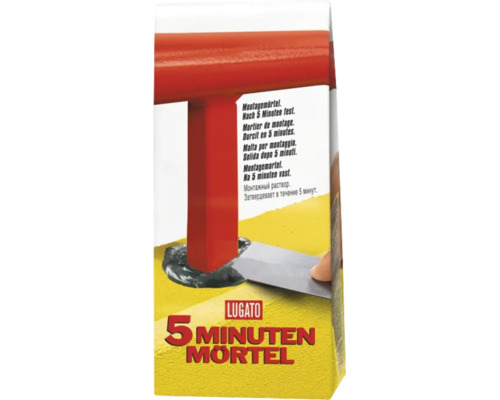 Lugato 5 Minuten Moertel mortier de montage pour ancrer rapidement les poteaux et les barres