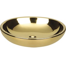 Vasque à poser dorée