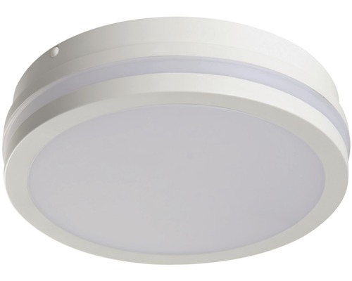 Plafonnier LED Beno 18W 1555lm blanc Ø 22 cm IP54 avec détecteur de mouvement Plafonnier LED rond