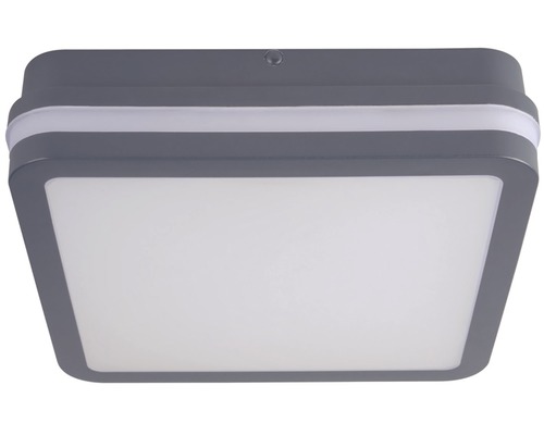 LED Deckenleuchte Beno 18W 1400lm grau 22 x 22 cm IP54